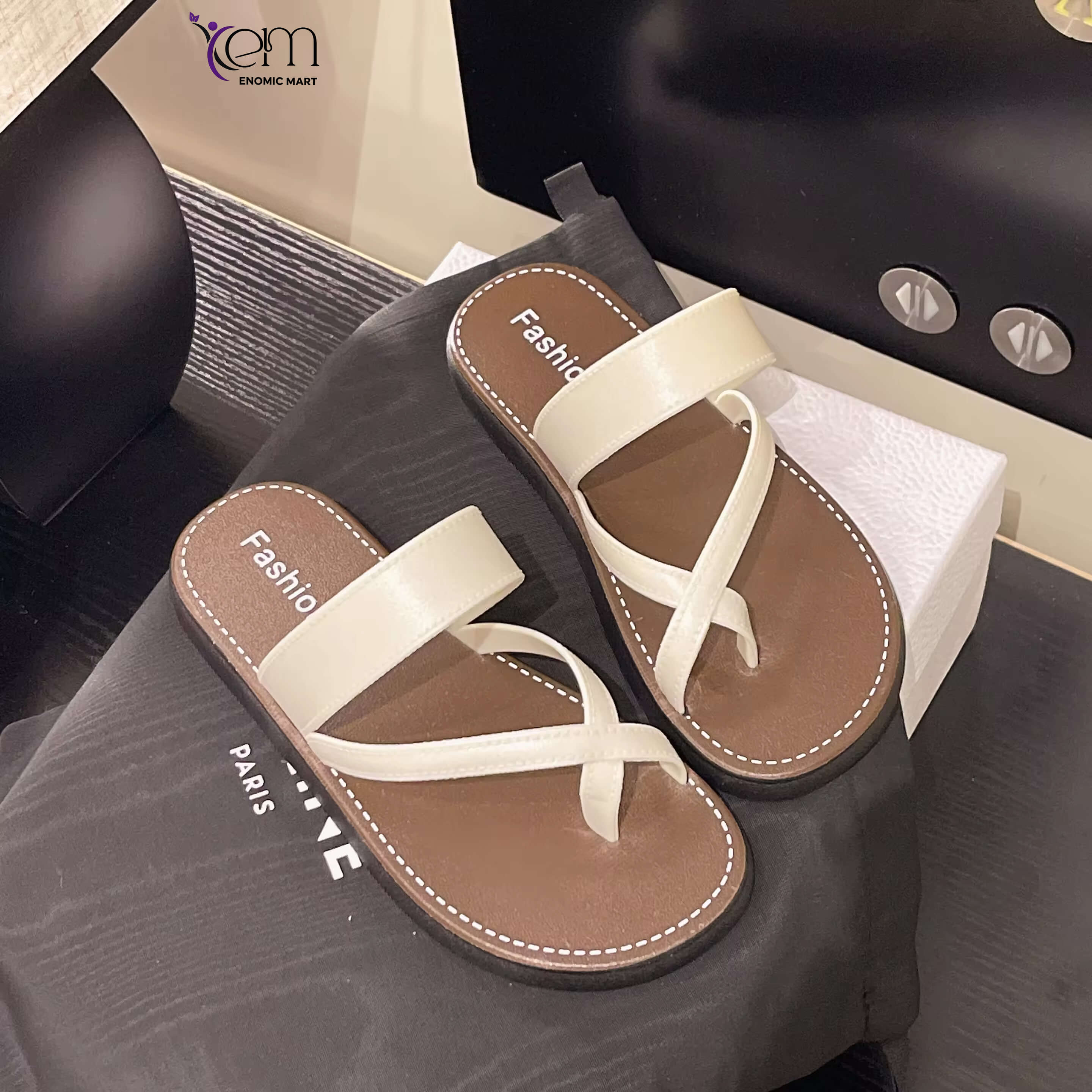 Custom Korean Women's Little Fairy Sandals Soft Anti-Slip Fashion Trend Thickness Platform Outdoor Leisure Comfort Shoes