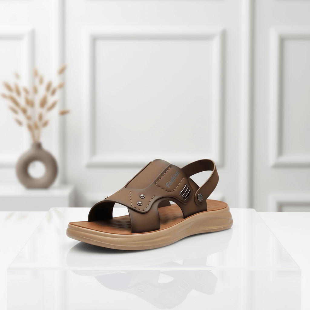 Summer Outdoor Lightweight Dual-purpose Anti-slip Open-toe Sandals for Men Waterproof Soft Sole Customized Casual Beach Shoes