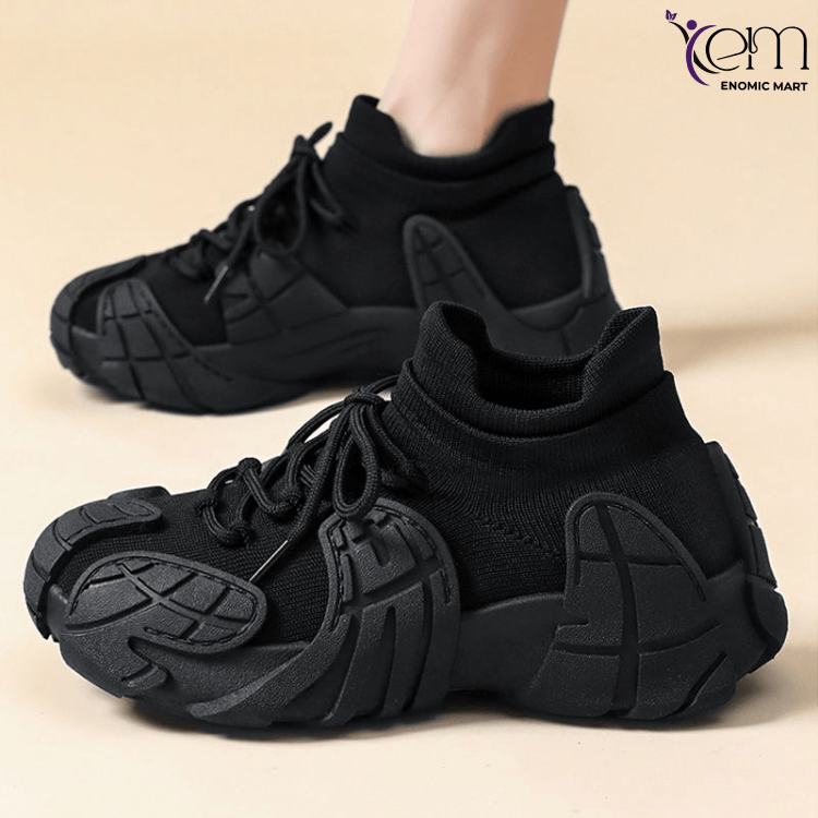 Women's Men's Casual Sneakers New Design Fashionable Thick-Soled Heightening Ugly Cute Warm Plush Lined Winter Walking Shoes